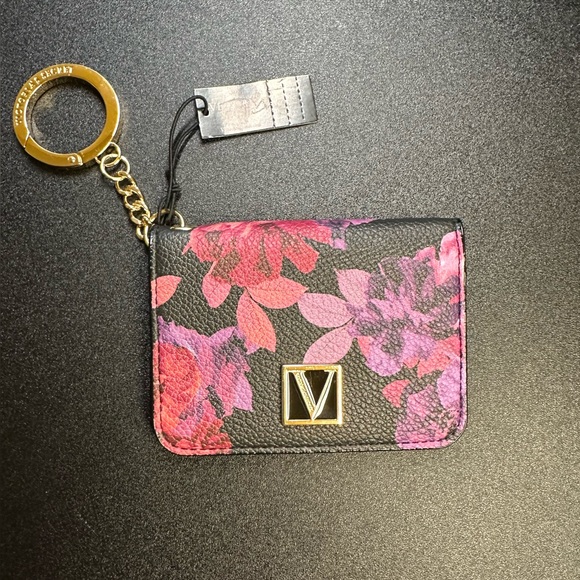New -VICTORIAS SECRET Mini Wallet PURSE CARD KEYCHAIN - Picture 6 of 8